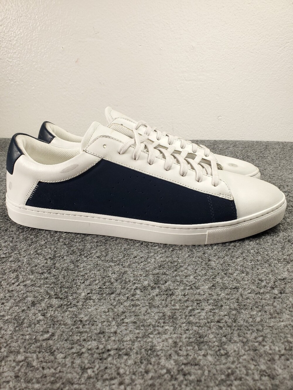 Oliver Cabell Low 1 Yin Yang Sea Salt Court Sneakers Size 13 Leather Navy White